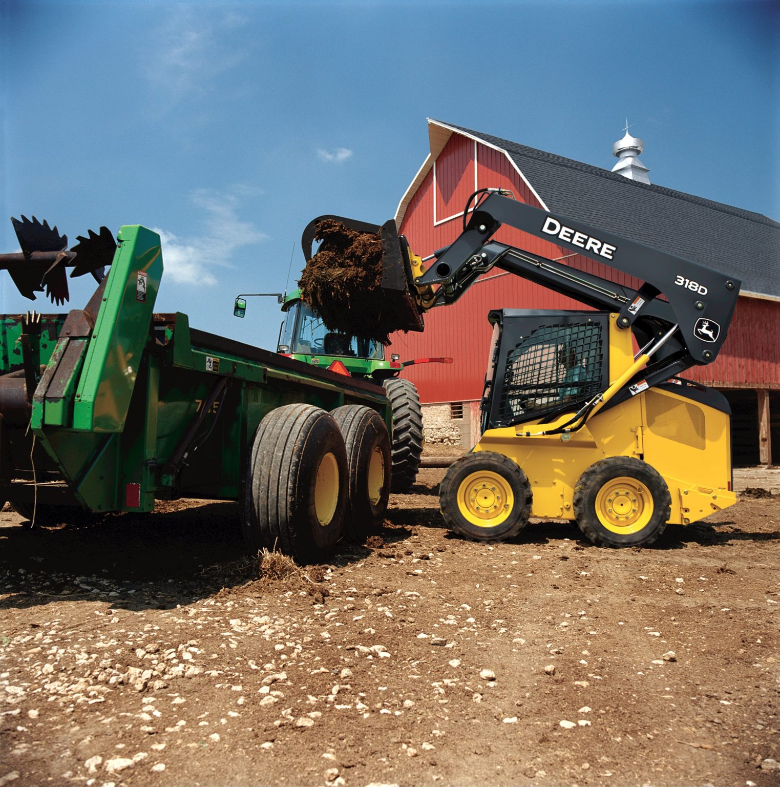 John Deere tractor with front loader